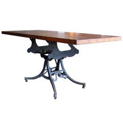 Large Adjustable Industrial Table