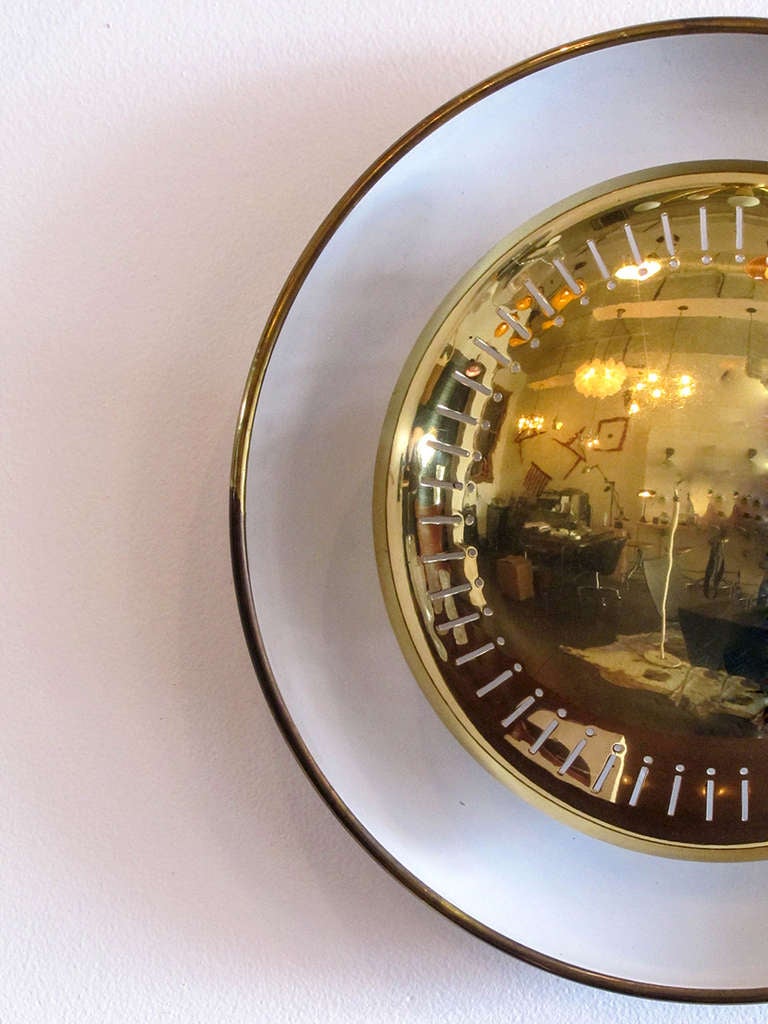 Brass Double Disk Flush Mount Lights