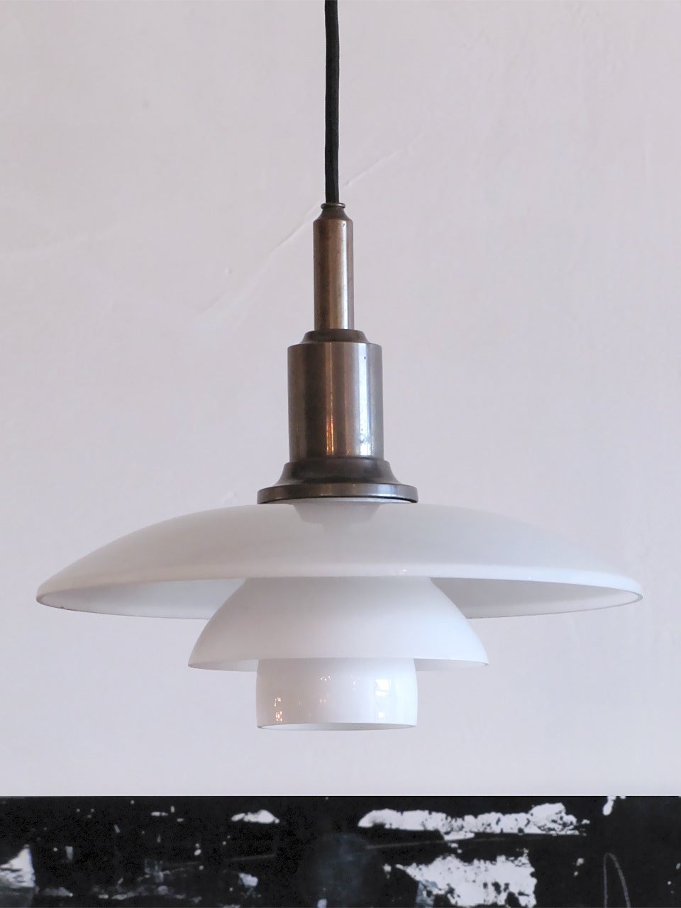 Rare limited edition PH 3/2 pendant lamp by Poul Henningsen for Louis Poulsen, the lamp was developed in 1925-26 for the 