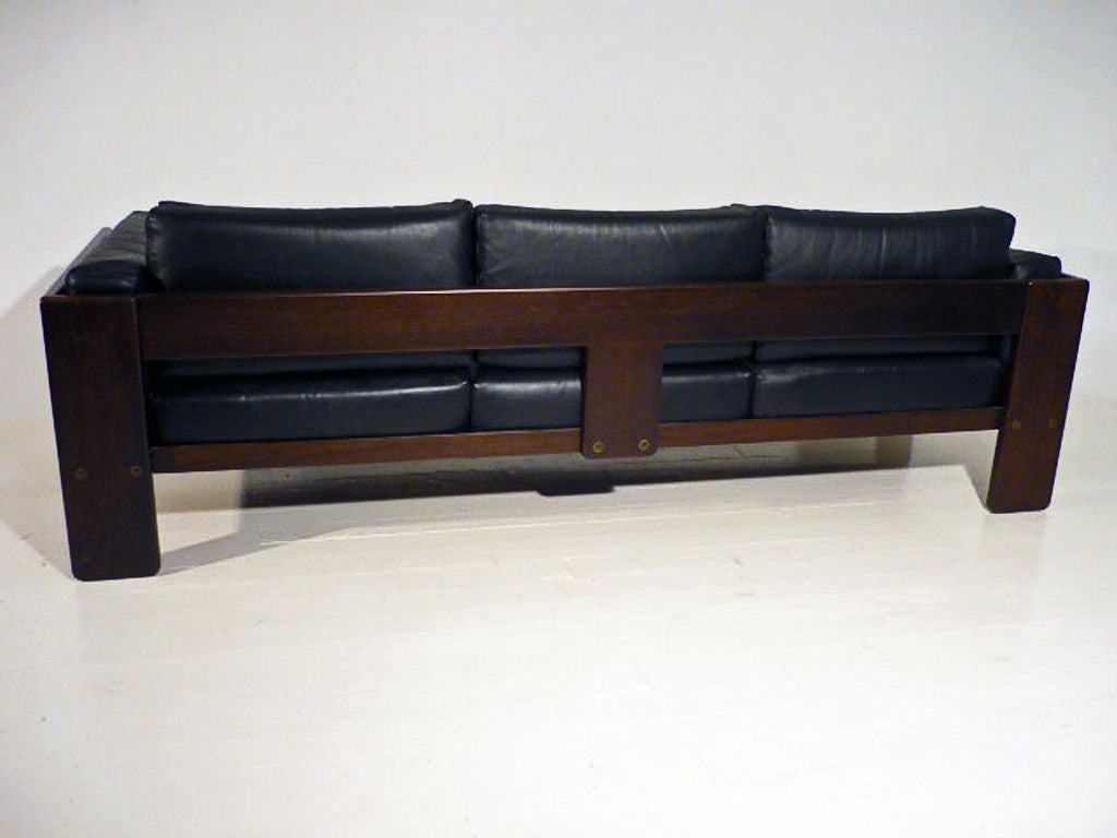 Tobia Scarpa Leather Sofa In Excellent Condition In Los Angeles, CA
