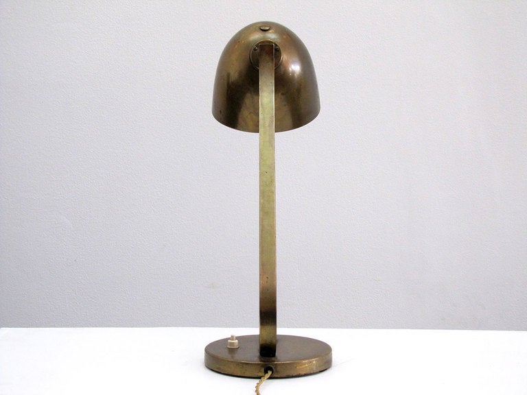 Vilhelm Lauritzen Brass Table Lamp In Good Condition In Los Angeles, CA
