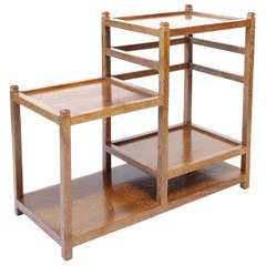 Francisque Chaleyssin Limed Oak Etagere