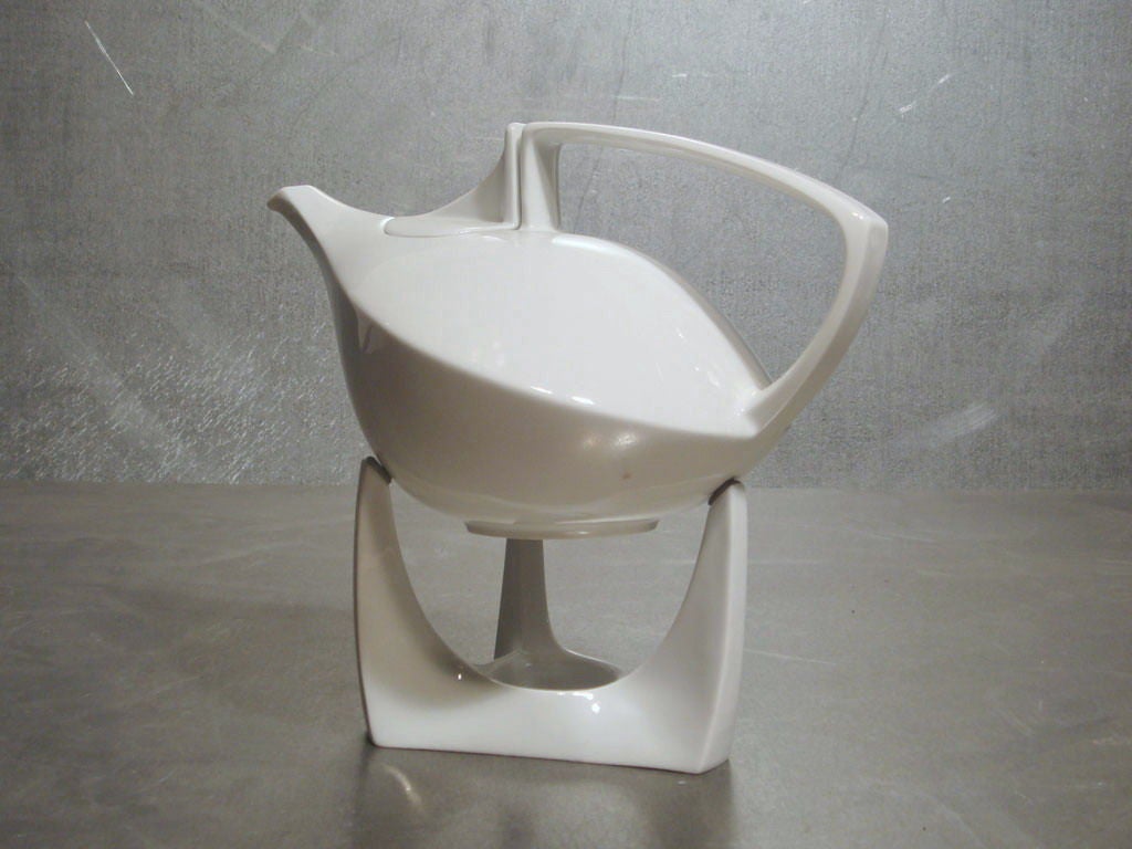 Late 20th Century Friesland Teapot with Stand