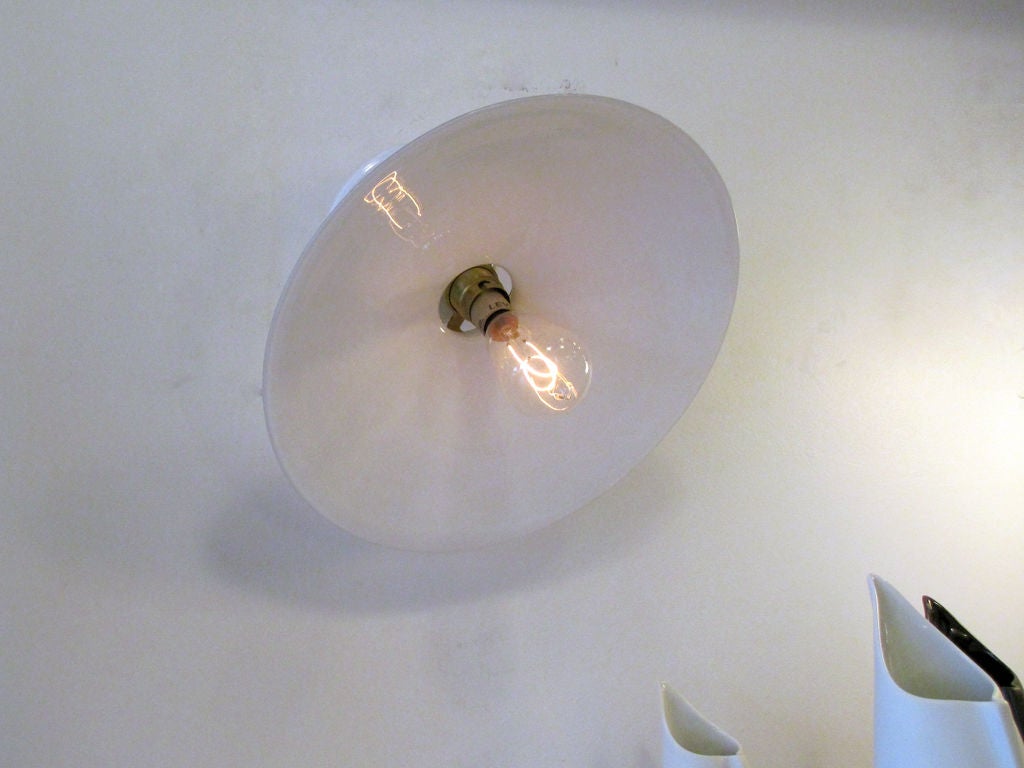 French Milk Glass Wall Lights at 1stdibs