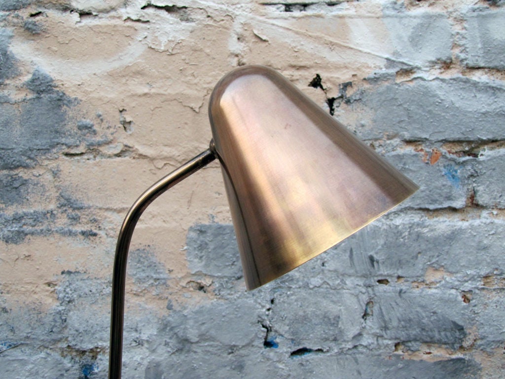 Brass Desk Lamps in Style of Jacques Biny