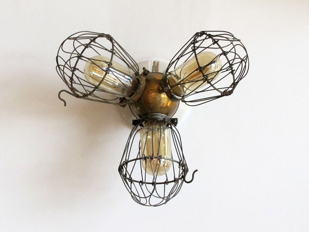 Industrial Triple Cage Lights