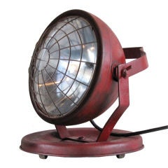 Pair of Industrial Floor Lights on Wheels by Dietz