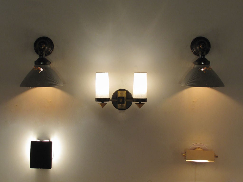 Pair of Mercury Glass Wall Lights 3