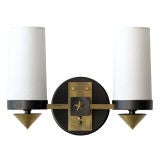 Vintage Petite French Double Sconces