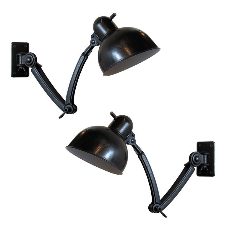 Pair of Kaiser Idell Wall Lamps No. 6716