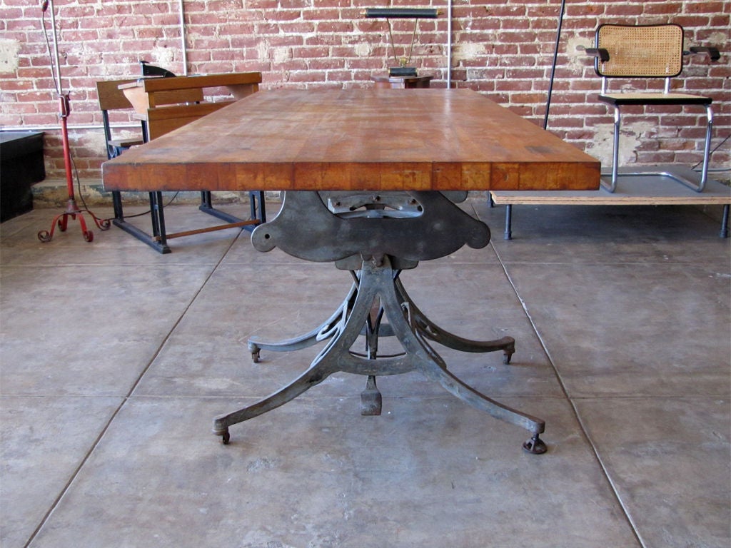 Large Adjustable Industrial Table 1