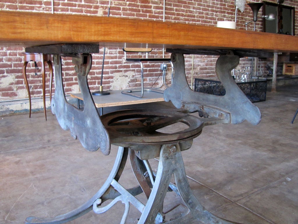 Large Adjustable Industrial Table 4