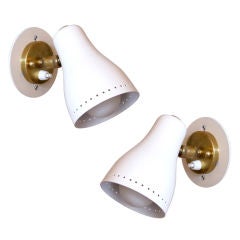 Vintage Pair of Petite French Wall Lights