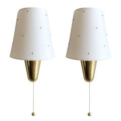 Pair of German Wall Lamps