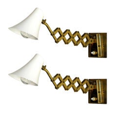 French Scissor Wall Lamps