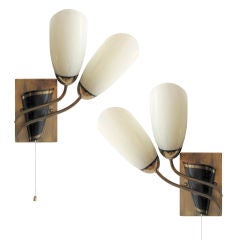 Pair of German Wall Lamps