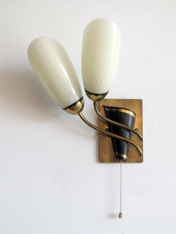 Pair of German Wall Lamps at 1stdibs