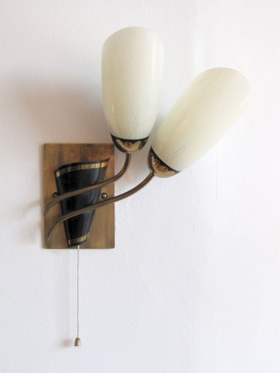 Pair of German Wall Lamps at 1stdibs