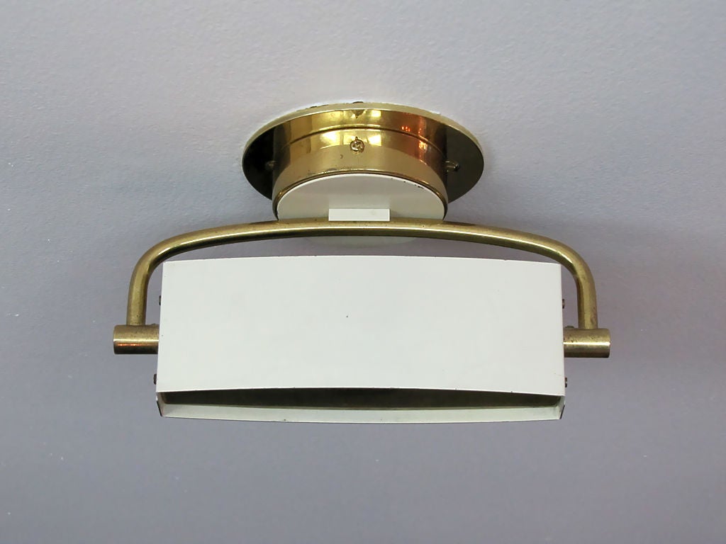 Enameled Pair of Jacques Biny Sconces