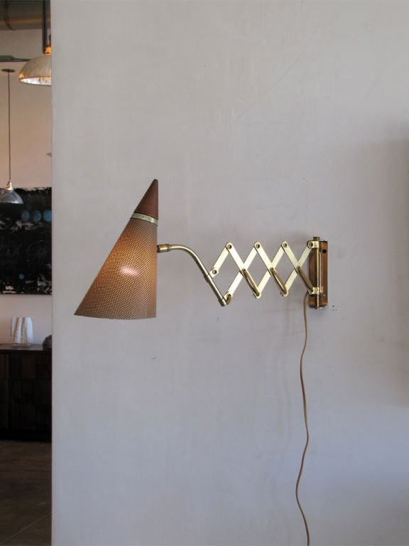 Pair of Lightolier Scissor Wall Lamps 3