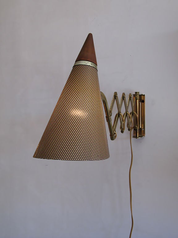 Pair of Lightolier Scissor Wall Lamps 4