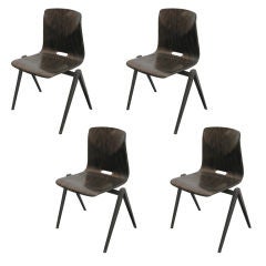 Set of Four Industrial Chairs