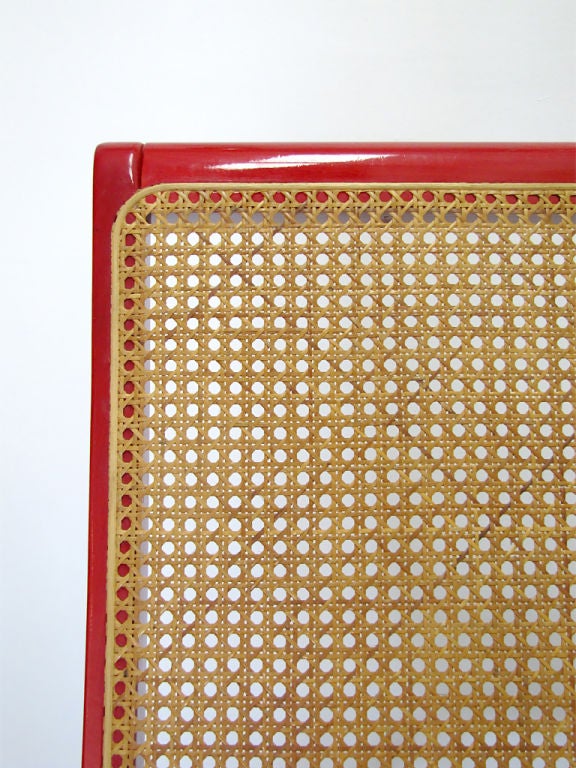 Danish Red Rocking Chair 1