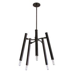 Five Arm Brass Chandelier