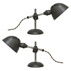 Pair of Industrial Table Lamps