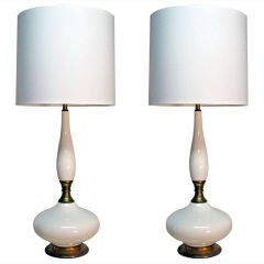 Pair of Tall Ceramic Table Lamps