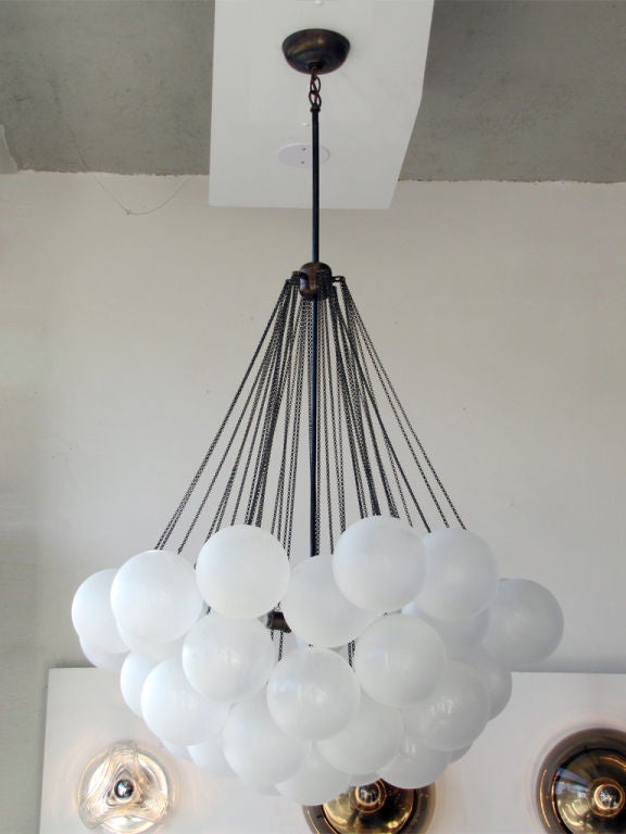 bubble cloud chandelier
