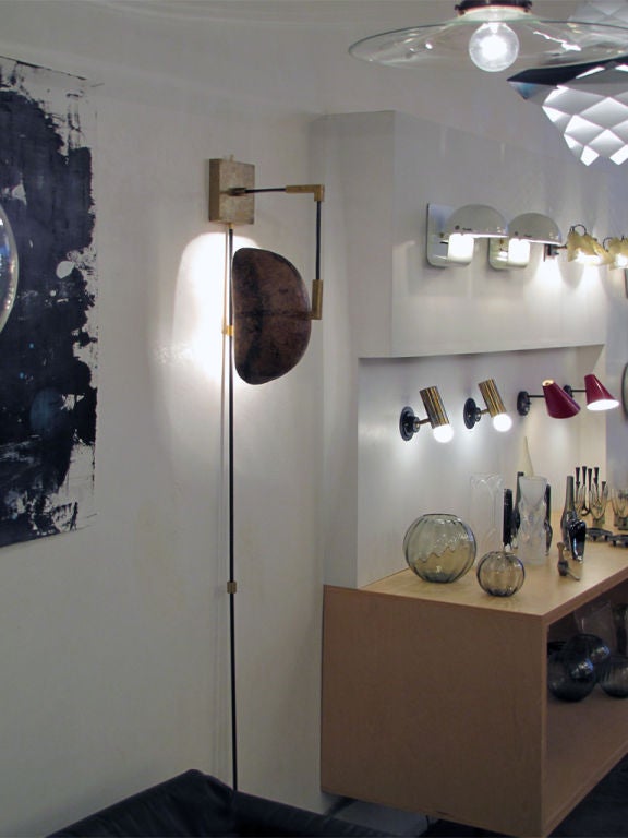 Pair of Custom African Bowl Wall Lights at 1stDibs