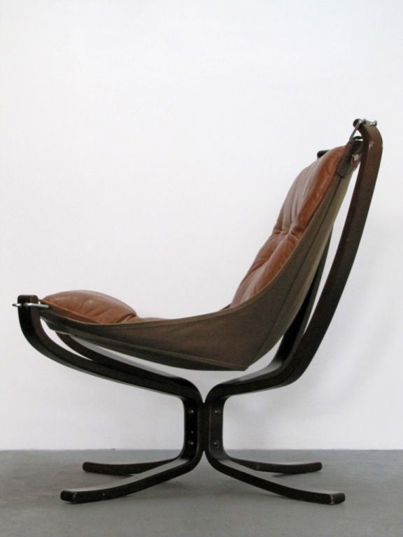 Leather Sigurd Resell Falcon Chair
