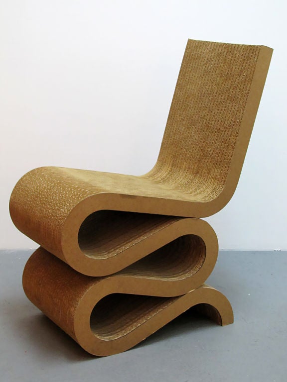 frank gehry cardboard chair