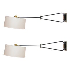 Pair of French Swing Arm Sconces