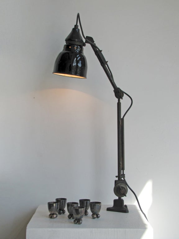 German Ernst Rademacher Task Lamp
