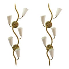 Pair of Cone Sconces in the manner of Sarfatti