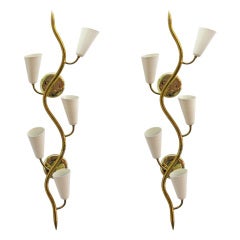 Pair of Cone Sconces in the manner of Sarfatti
