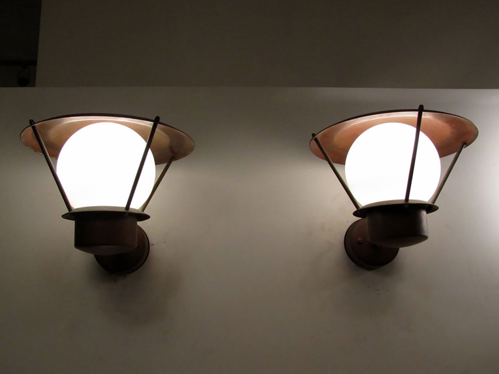 Danish Copper Wall Lights 6