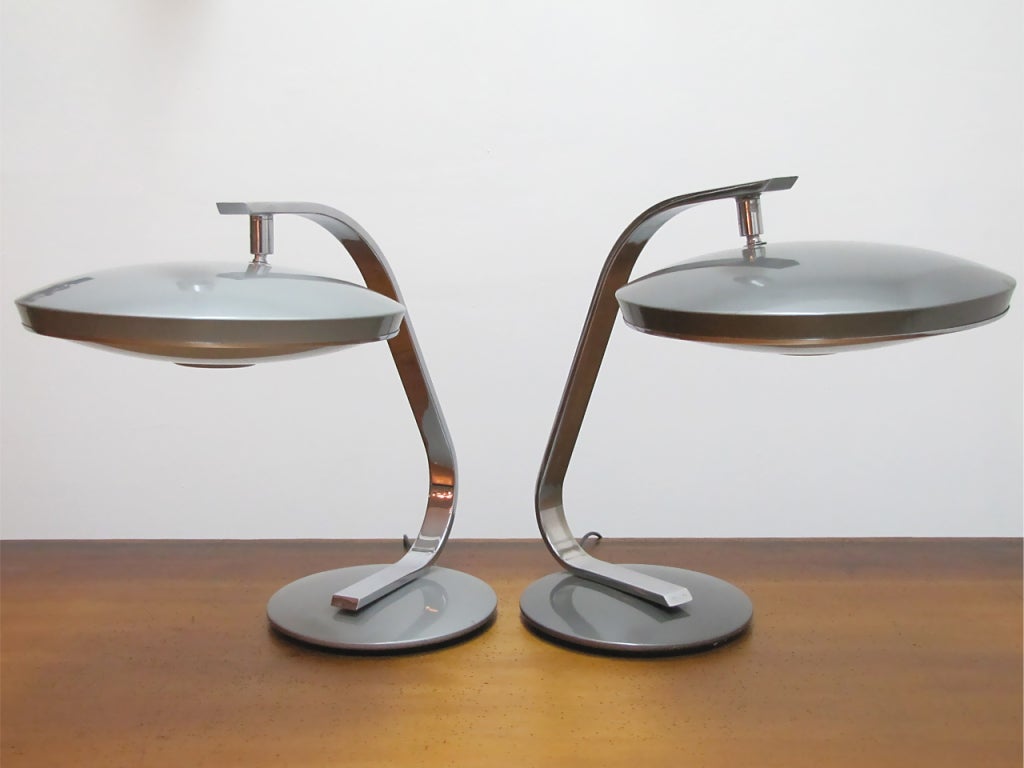 Mid-20th Century Fase Madrid Desk Lamps