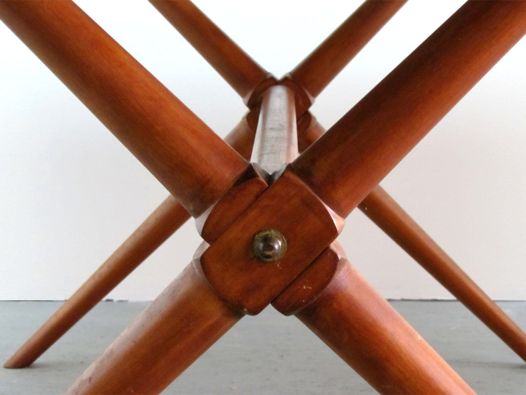 Mid-20th Century Tressle Table by Baumritter