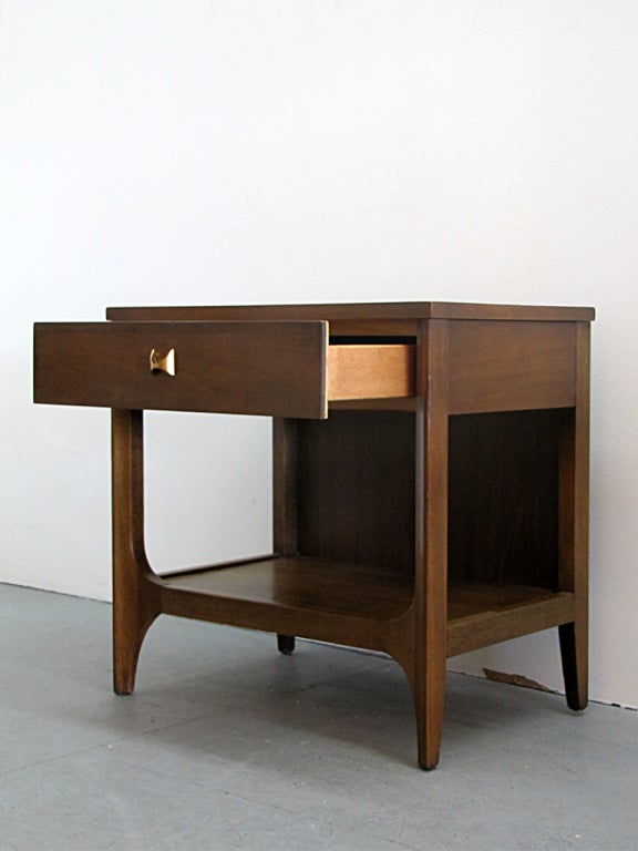 Pair of "Brasilia" Nightstands by Broyhill at 1stdibs