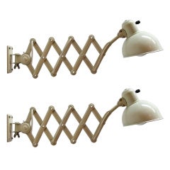 Pair of Kaiser Idell 6718 Scissor Lamps