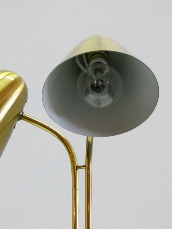 Brass Jacques Biny Library Lamp