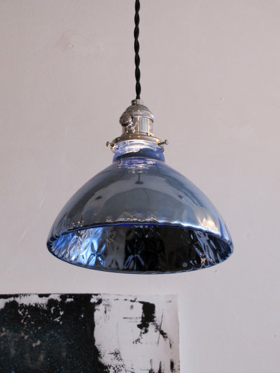 American Blue Mercury Glass Pendant Lights