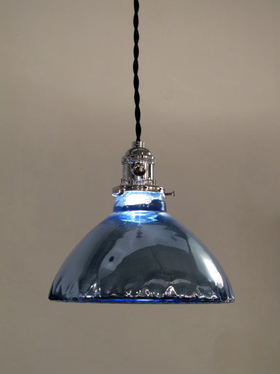 Blue Mercury Glass Pendant Lights 2