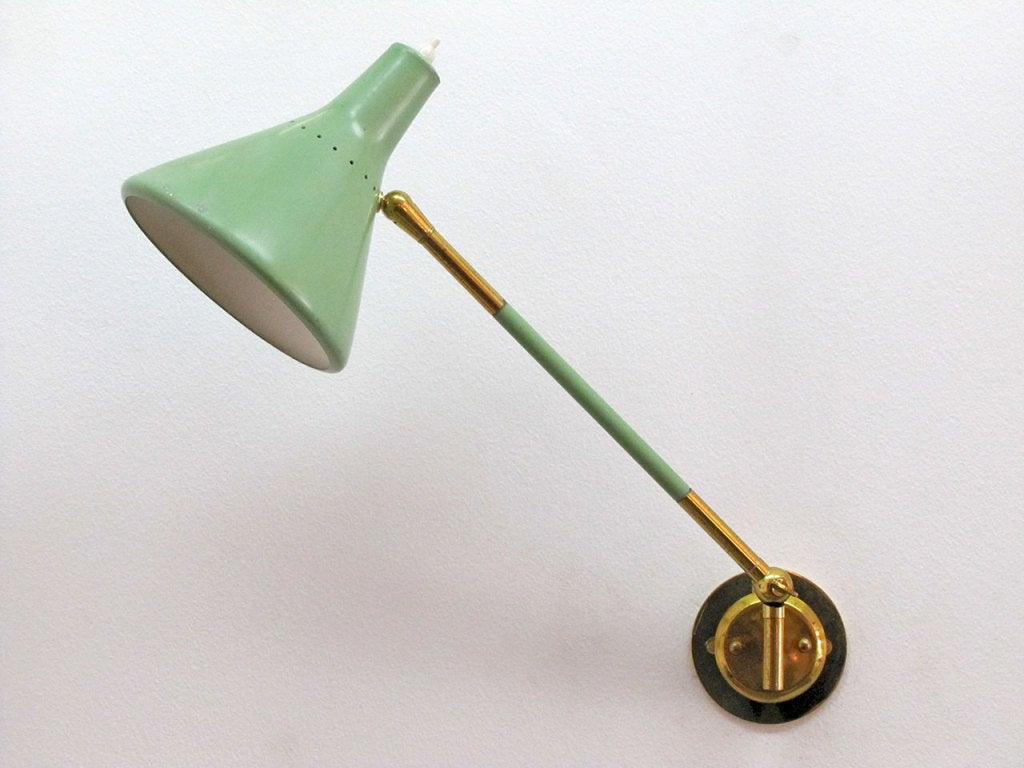 Mid-Century Modern Stilux Swing Arm Wall Lamp
