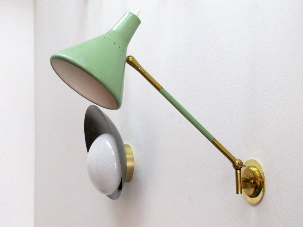Italian Stilux Swing Arm Wall Lamp
