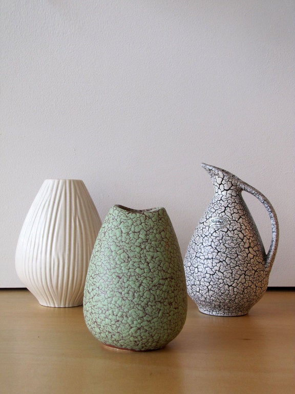 Trio of Petite German Keramik Vases 5