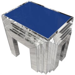 Midcentury Mirrored Side Table Midcentury Mirrored Side Table